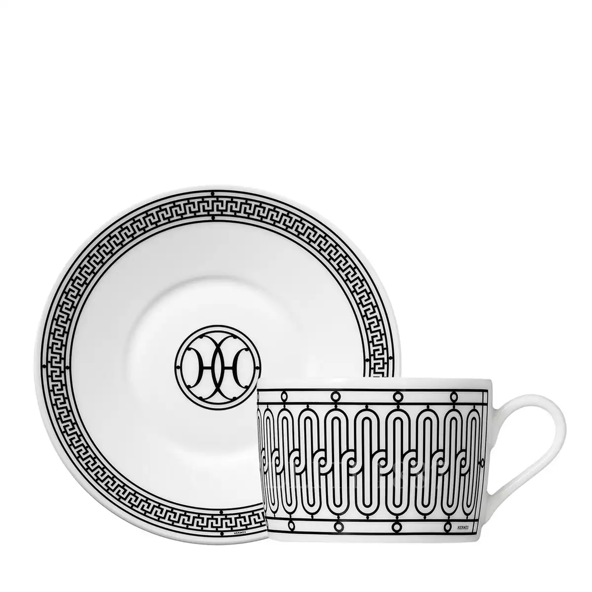 hermes h deco tea cup and saucer