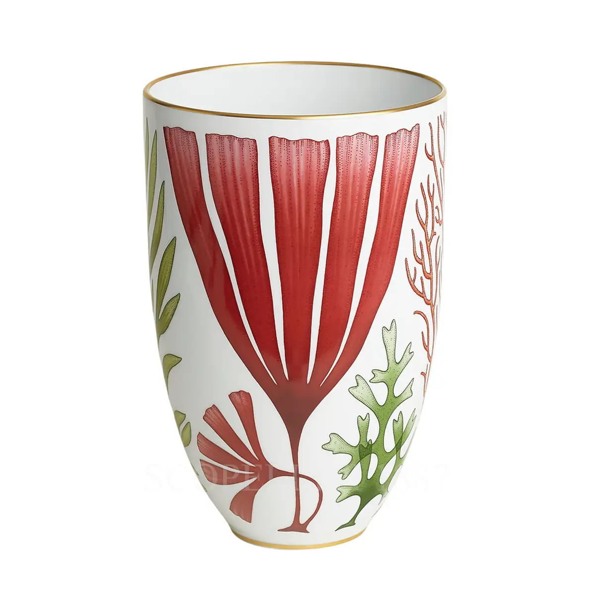 hermes natures marines vase back side