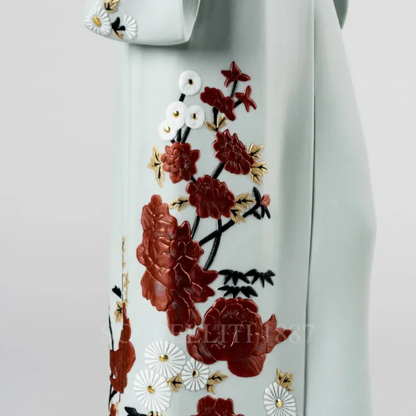 lladró beauty with dragon tattoo woman porcelain figurine
