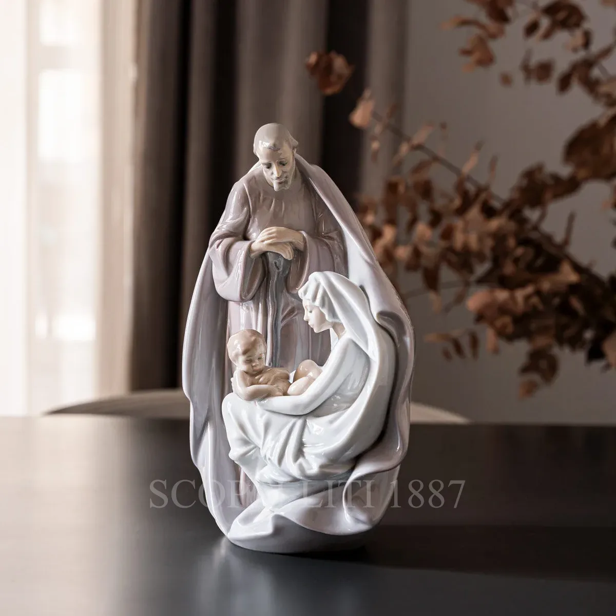 lladró birth of jesus porcelain sculpture