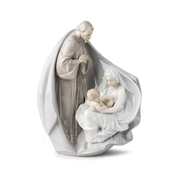 lladró birth of jesus porcelain sculpture