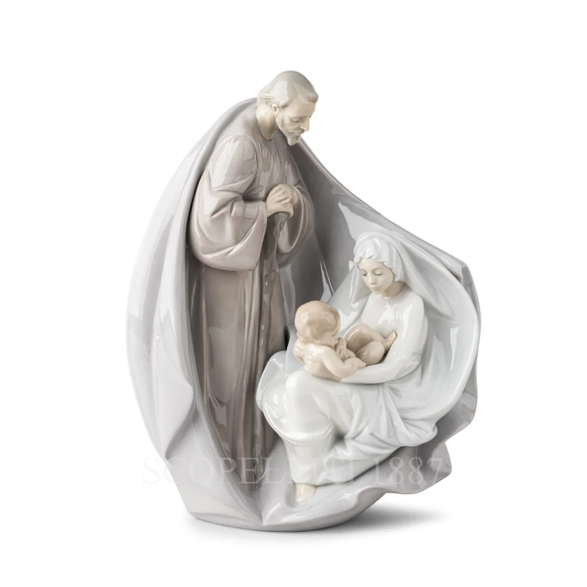 lladró birth of jesus porcelain sculpture