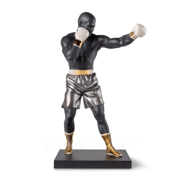 lladró boxer porcelain sculpture