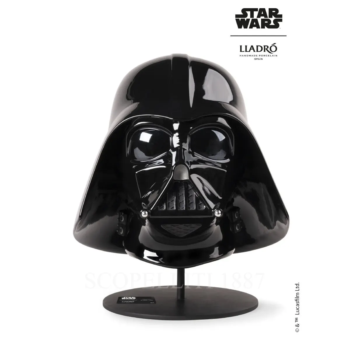 lladró darth vader™ helmet porcelain sculpture limited edition