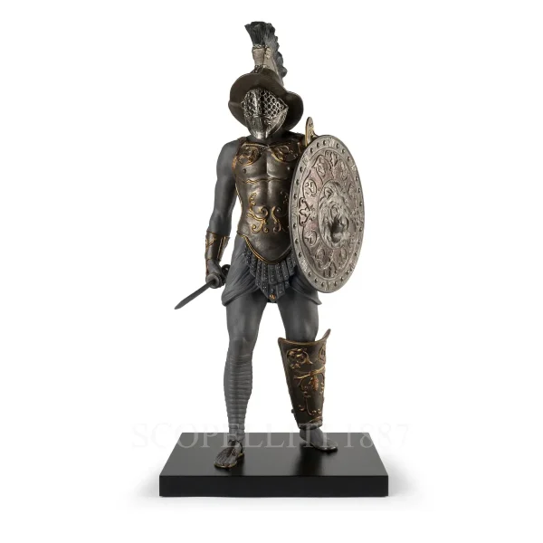 lladró gladiator porcelain sculpture