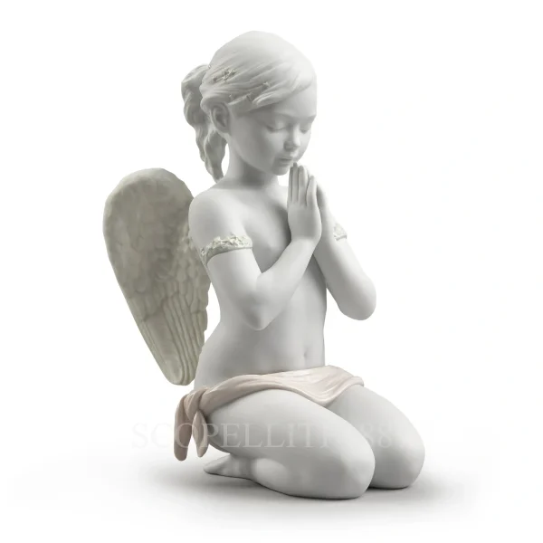 lladró heavenly prayer angel porcelain figurine