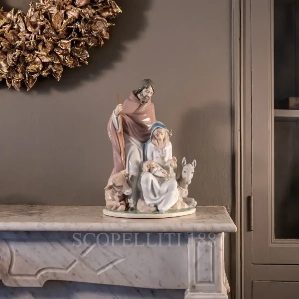 lladro joyful event nativity figurine