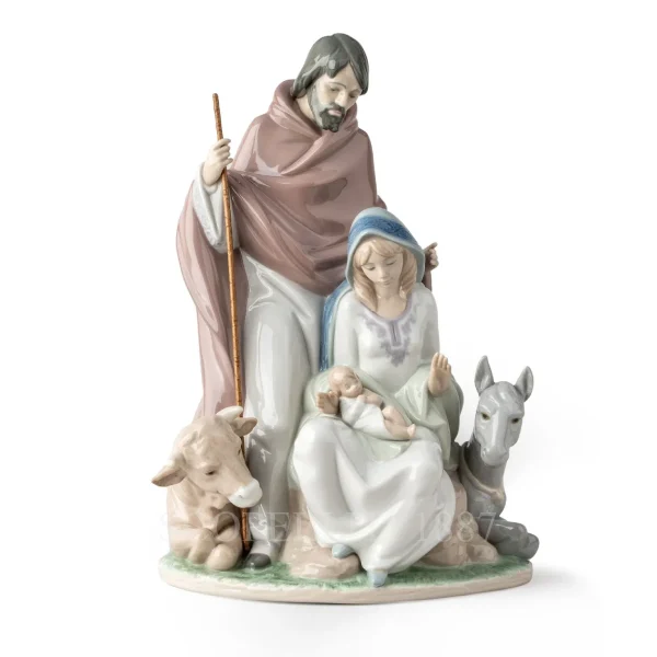 lladró joyful event nativity porcelain figurine