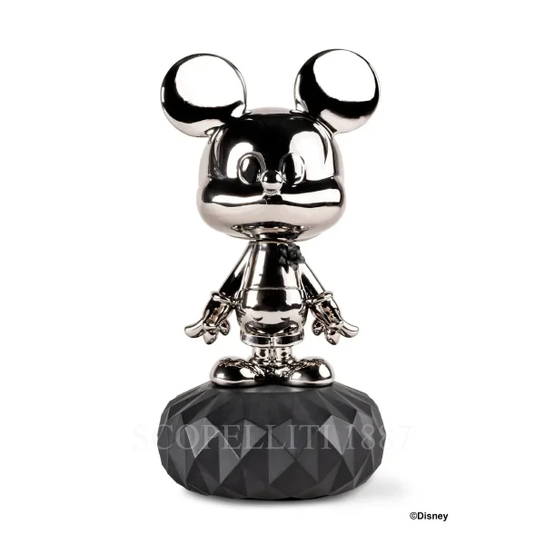 lladró mickey mouse™ porcelain sculpture platinum