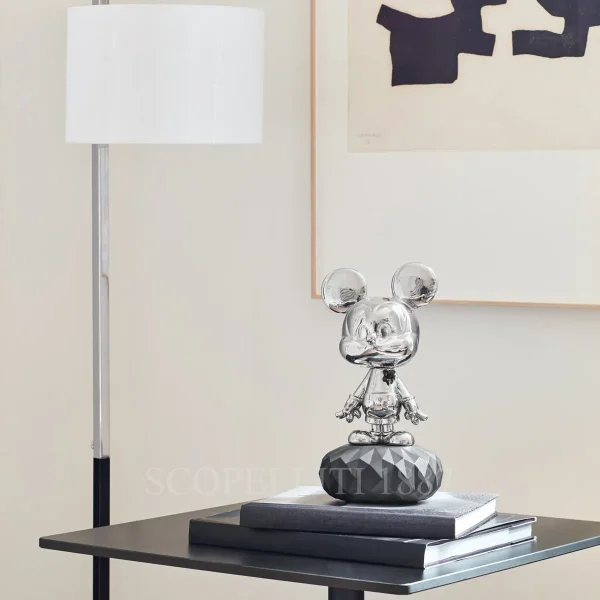 lladró mickey mouse™ porcelain sculpture platinum