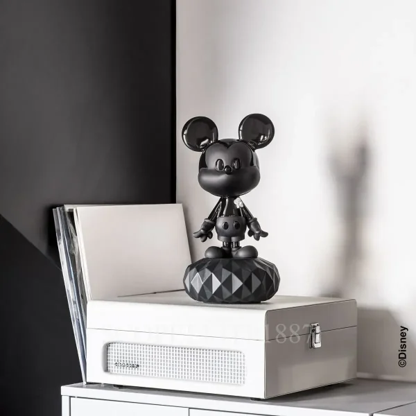 lladró mickey mouse™ porcelain sculpture black