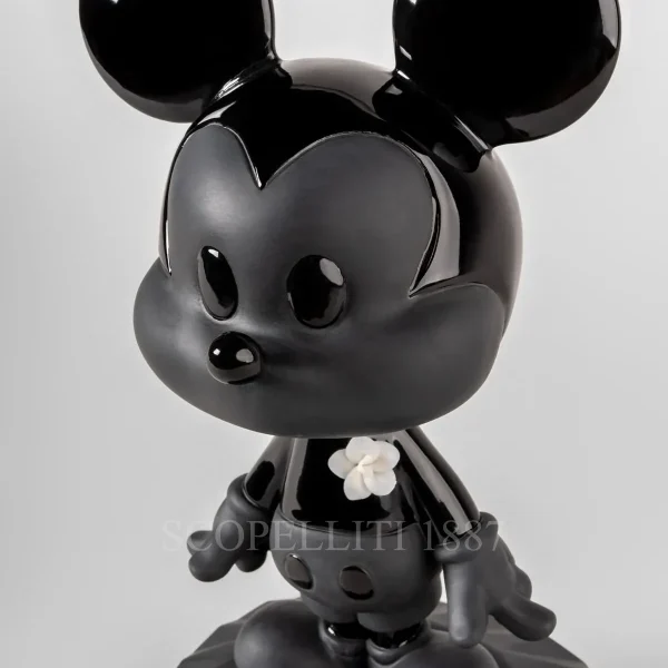 lladró mickey mouse™ porcelain sculpture black