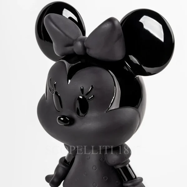 lladró minnie™ porcelain sculpture black