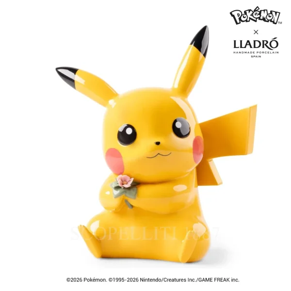 lladró pikachu porcelain figurine numbered edition