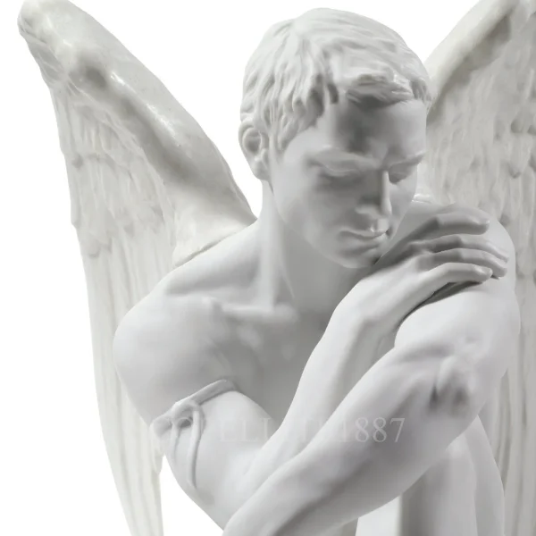 lladró protective angel porcelain figurine