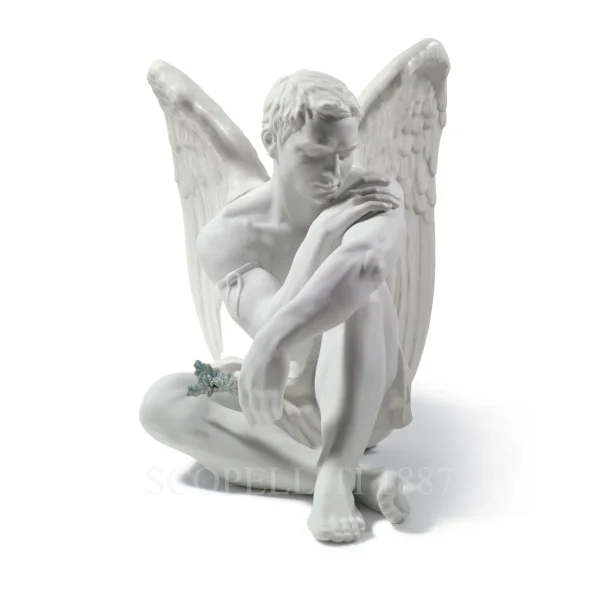 lladró protective angel porcelain figurine