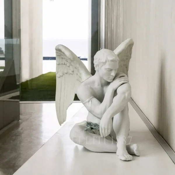 lladró protective angel porcelain figurine