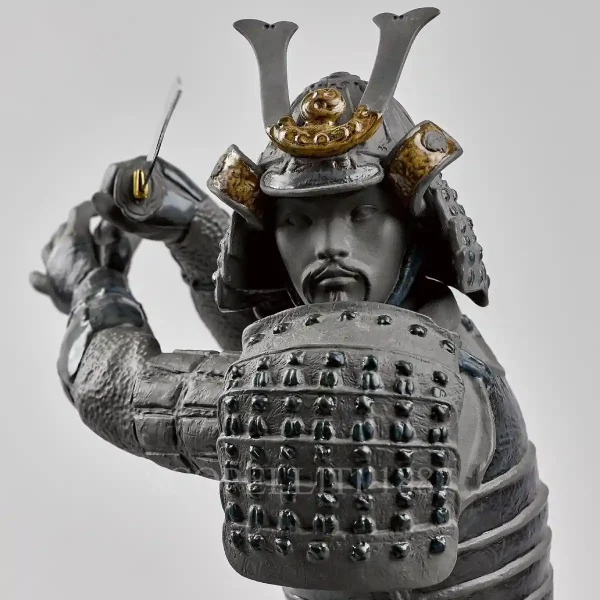 lladró samurai warrior porcelain sculpture