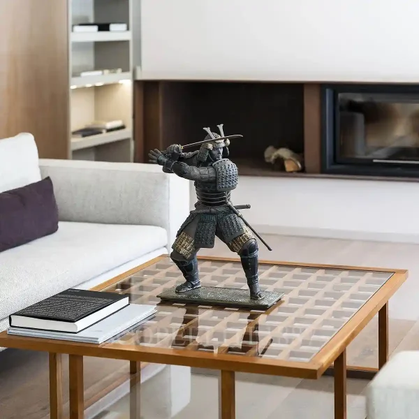 lladró samurai warrior porcelain sculpture
