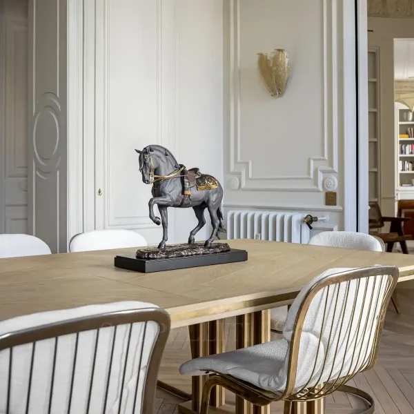 lladro spanish pure breed sculpture black limited edition