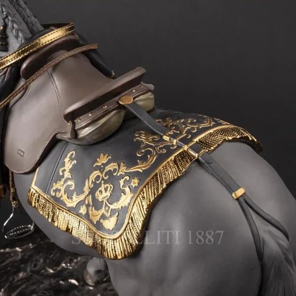lladro spanish pure breed sculpture black limited edition