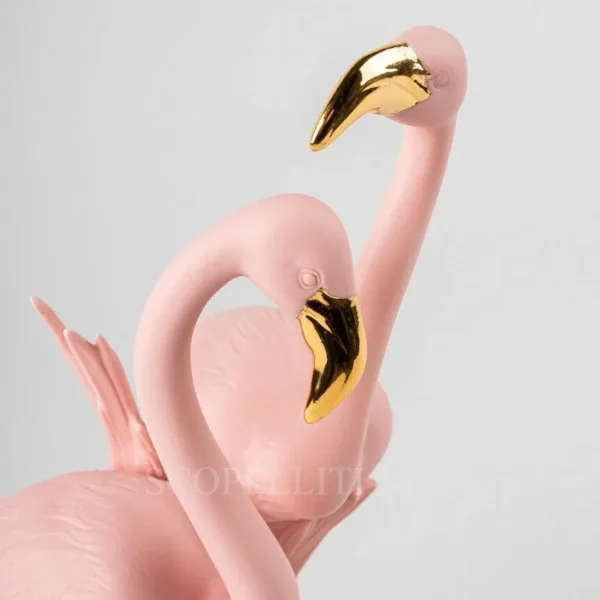 lladro the flamingos rose sculpture