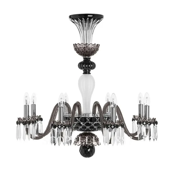 saint louis arlequin 8 light chandelier