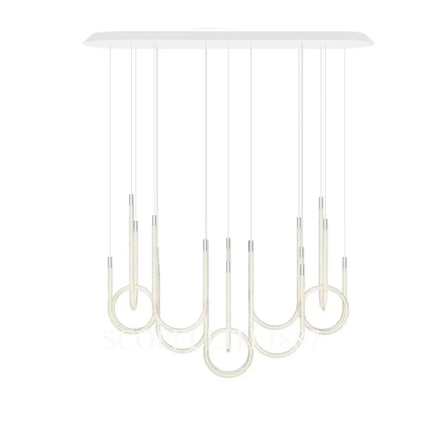 saint louis torsade 10 light chandelier horizontal tall