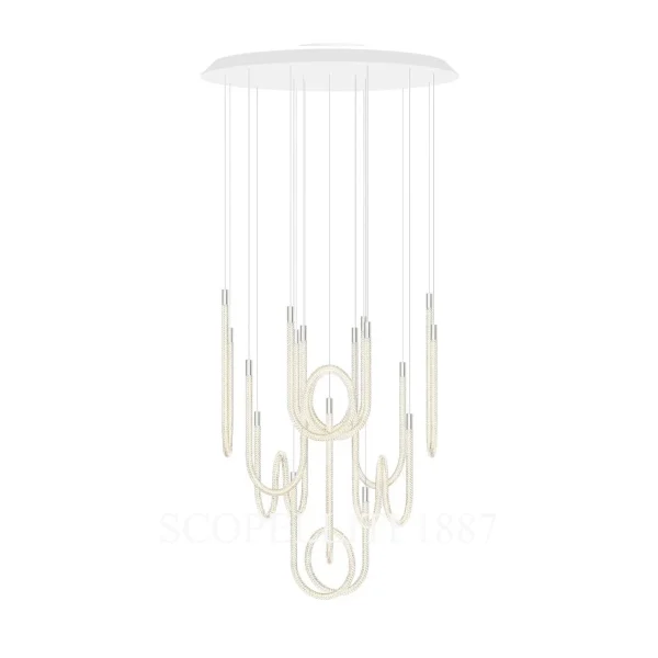 saint louis torsade pendant 10 light tall