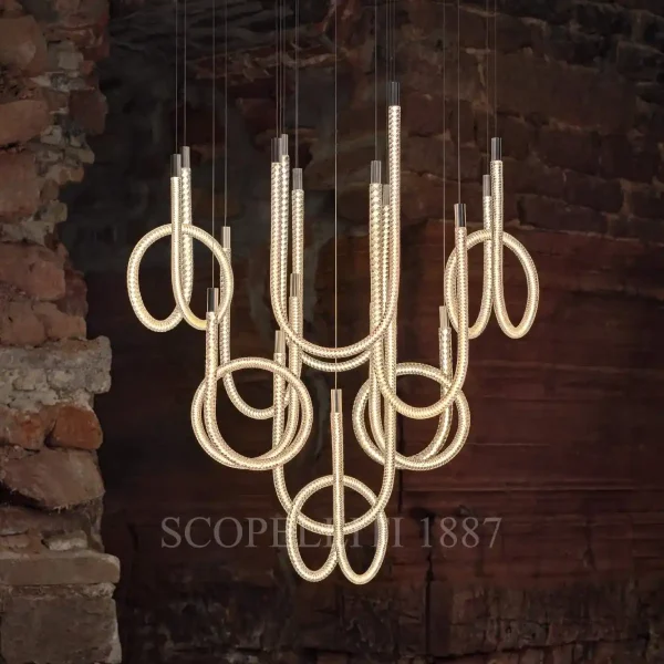 saint louis torsade pendant 10 light tall