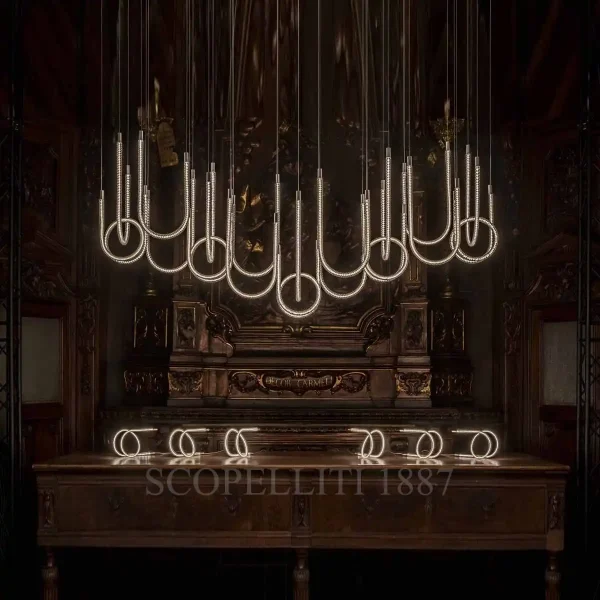 saint louis torsade pendant 18 light chandelier