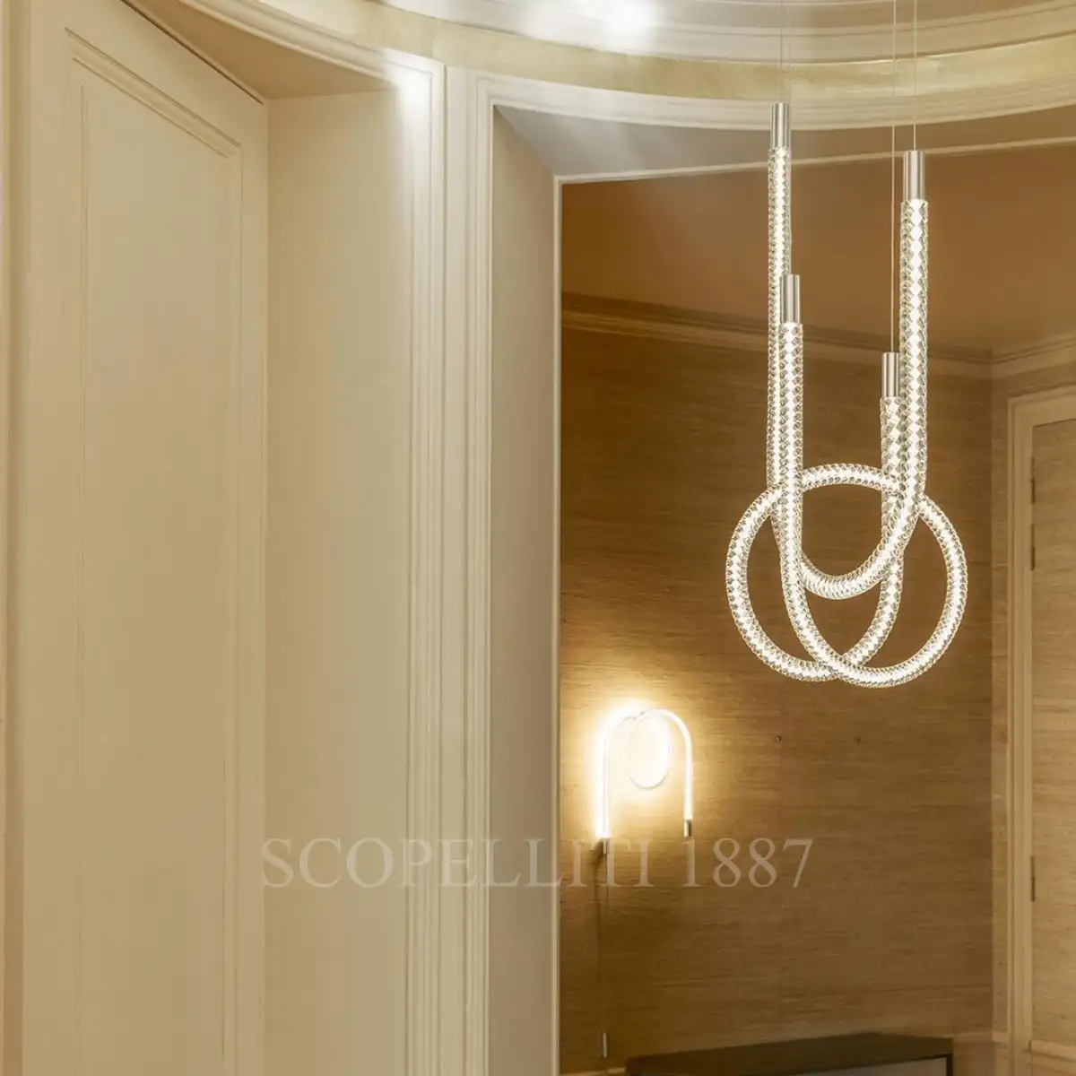 saint louis torsade pendant 2 light