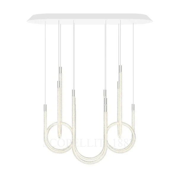 saint louis torsade 6 light chandelier