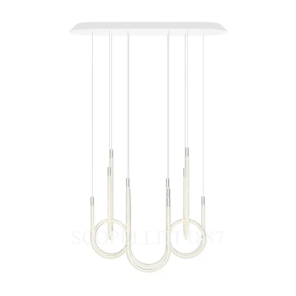 saint louis torsade 6 light chandelier tall