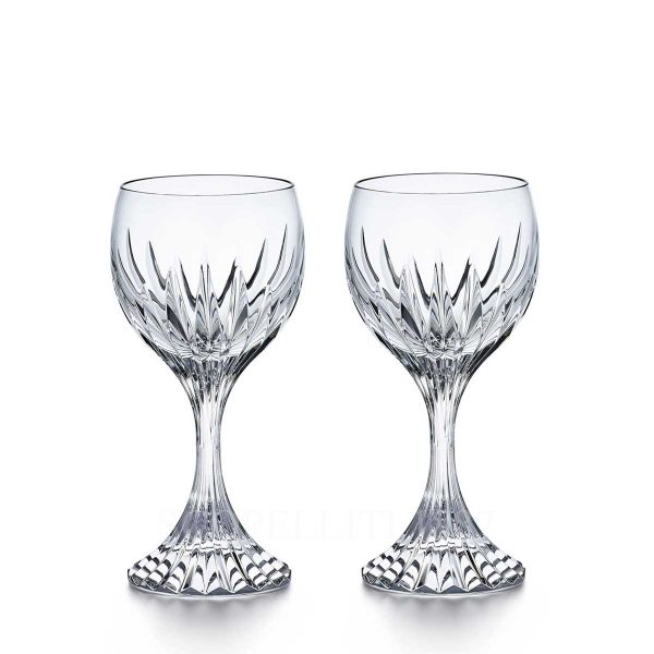 baccarat-massena-set-of-2-red-wine-glasses baccarat massena red wine glass