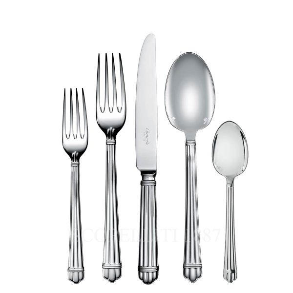 christofle-aria-110-pcs-silver-plated-cutlery-set christofle aria cutlery set