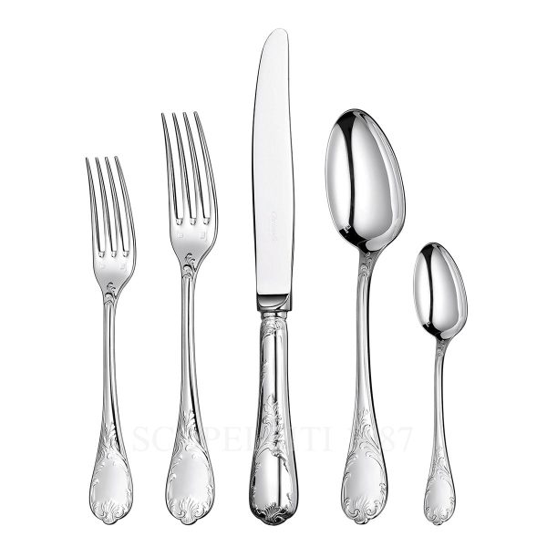 christofle-marly-110-pcs-silver-plated-cutlery-set christofle marly cutlery set