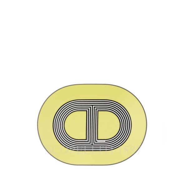 hermes-rallye-24-small-oval-mini-plate-yellow hermes rallye 24 small oval plate