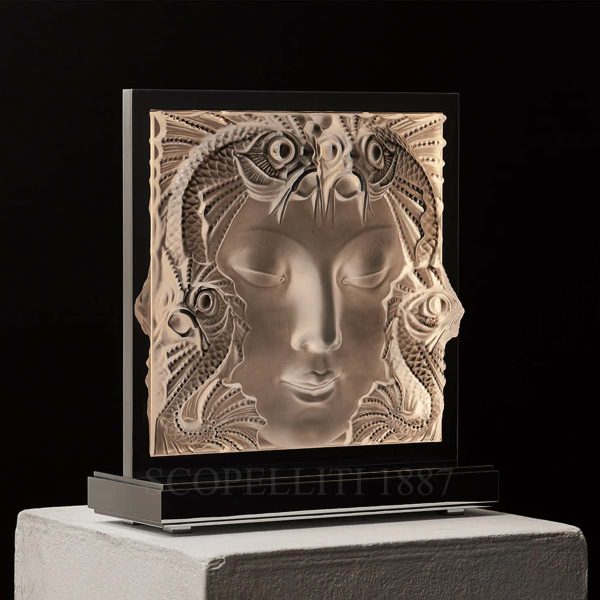 lalique masque de femme table lamp